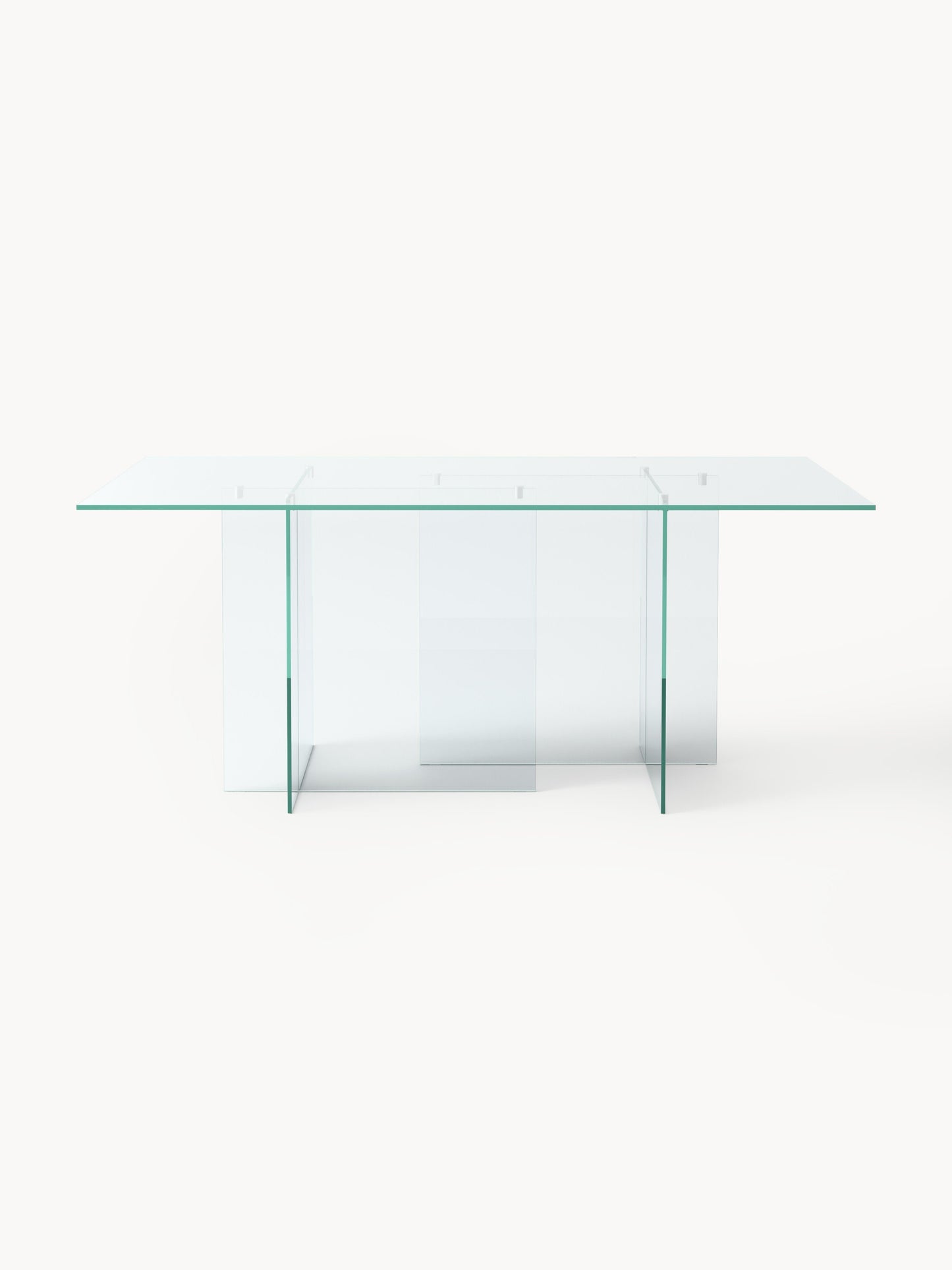Anoutte Glass Dining Table, 180 x 90 cm