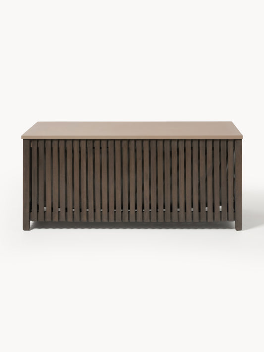 Arkella Acacia Wood Garden Storage Box with Insert, W 129 cm
