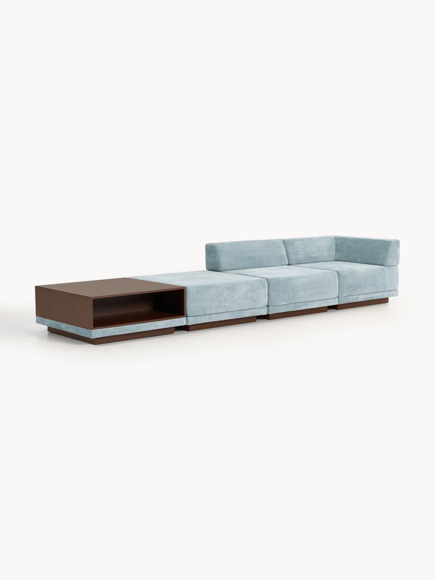Colinno Modular Sofa (4-Seater) with Coffee Table & Ottoman