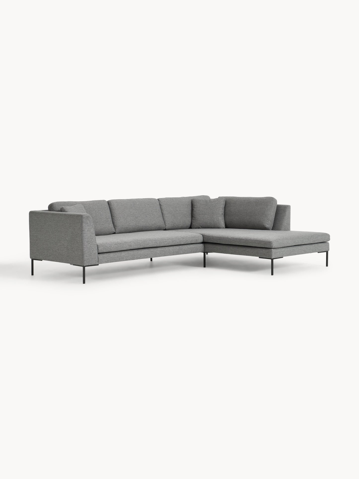 Emmora Corner Sofa with Metal Legs
