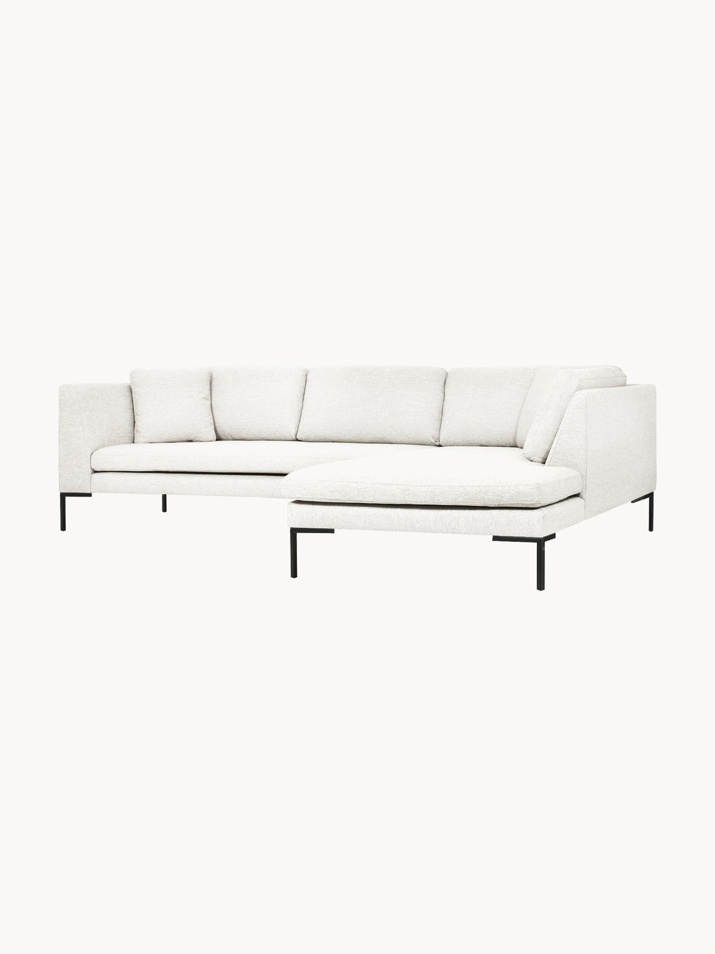 Emmora Corner Sofa with Metal Legs