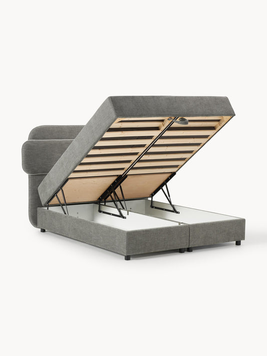 Enriella Box Spring Bed with Storage