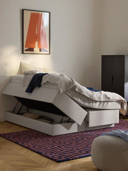 Enyara Box Spring Bed with Storage