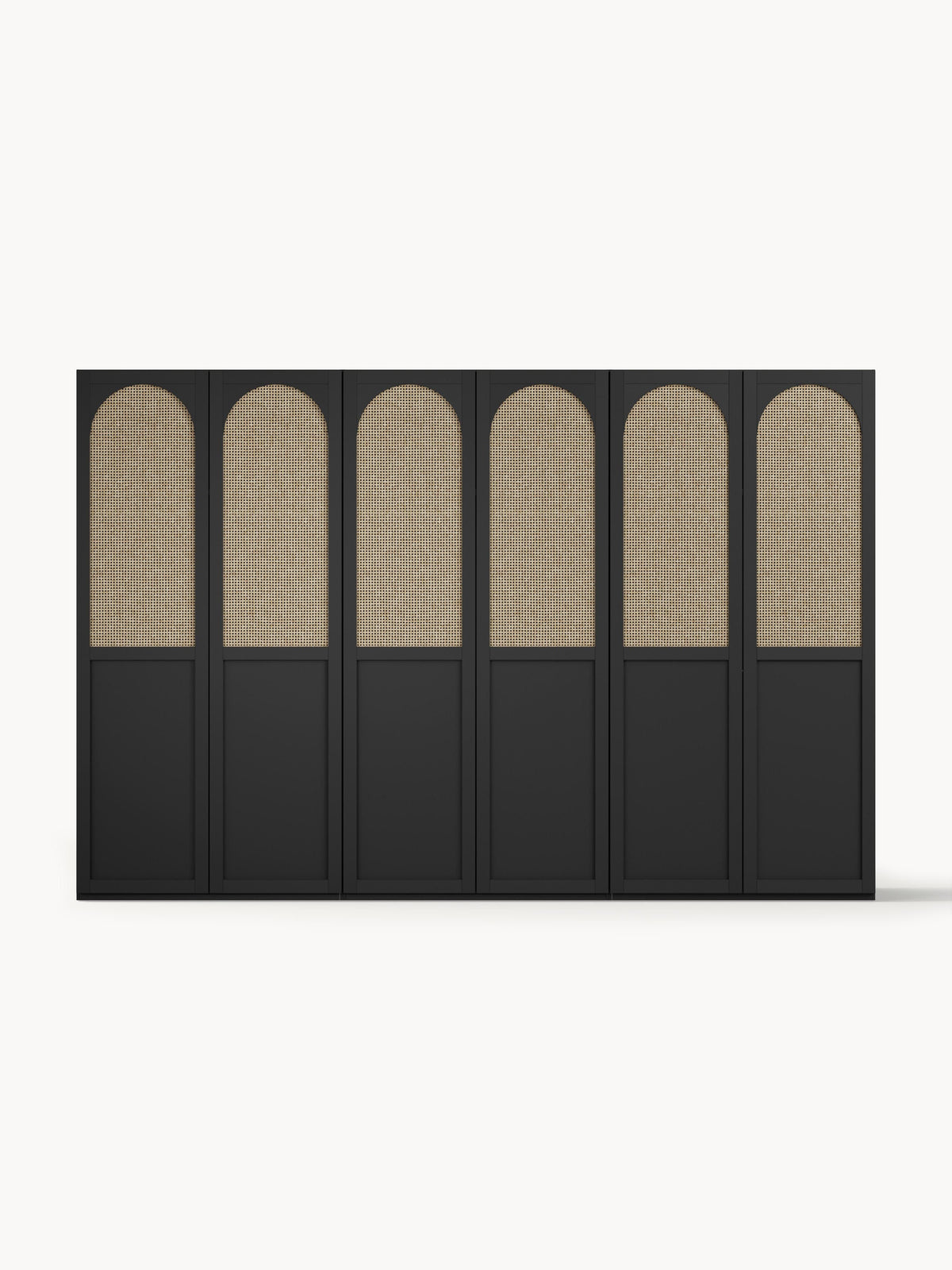 Jeanette Modular Hinged-Door Wardrobe, 300 cm Wide, in Various Sizes