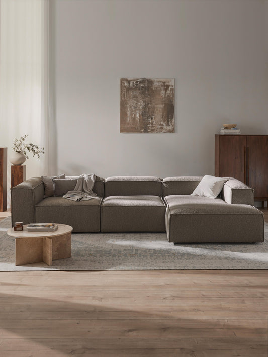 Lennick Modular Bouclé Corner Sofa (4-Seater)