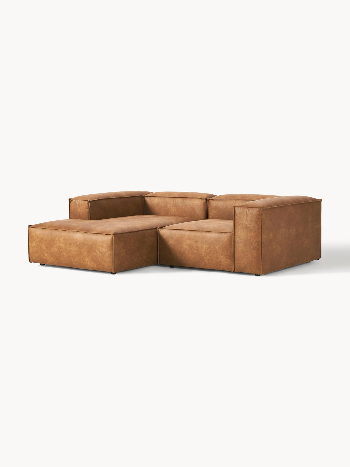 Lennick Modular Leather Corner Sofa (2-Seater)