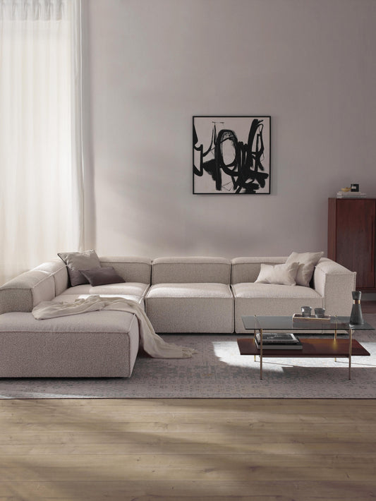 Lennick Modular XL Bouclé Corner Sofa (4-Seater)