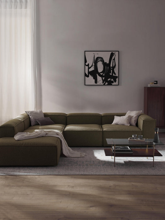 Lennick Modular XL Bouclé Corner Sofa (4-Seater)