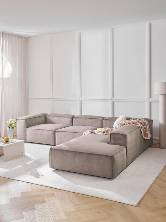 Lennick Modular XL Corduroy Corner Sofa (4-Seater)