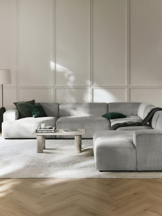 Melisa XL Corduroy Corner Sofa