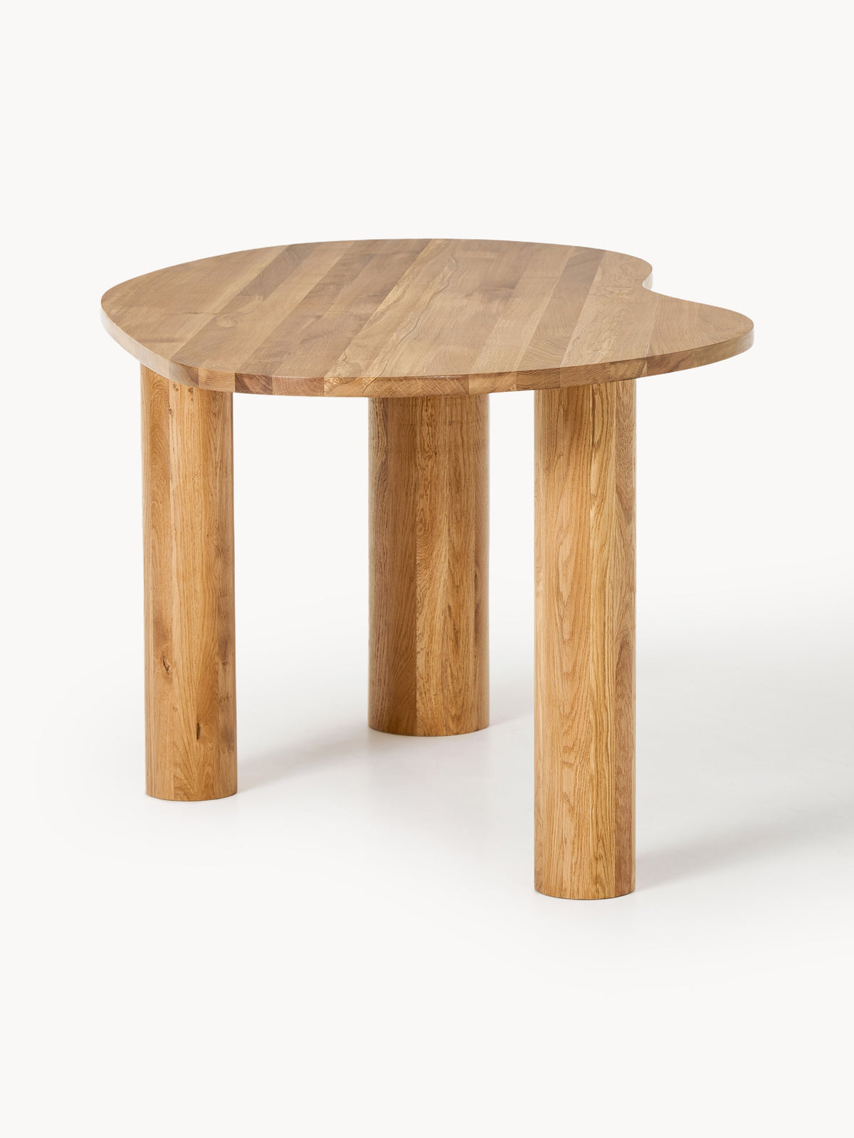 Narutta Dining Table in Oak with Organic Shape, in Various Sizes