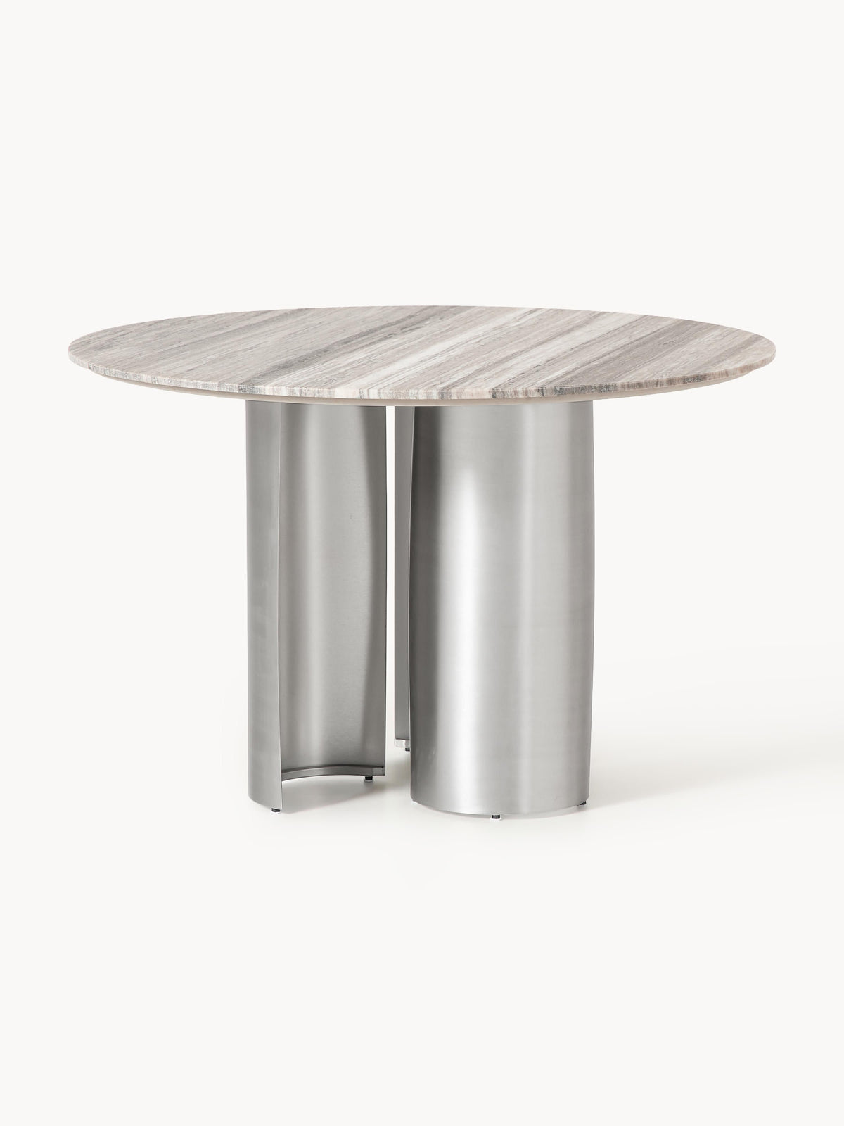 Noamin Round Dining Table with Marble Tabletop, Ø 120 cm