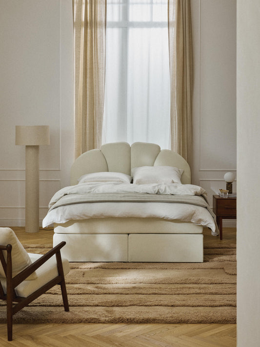 Romette Box Spring Bed with Storage