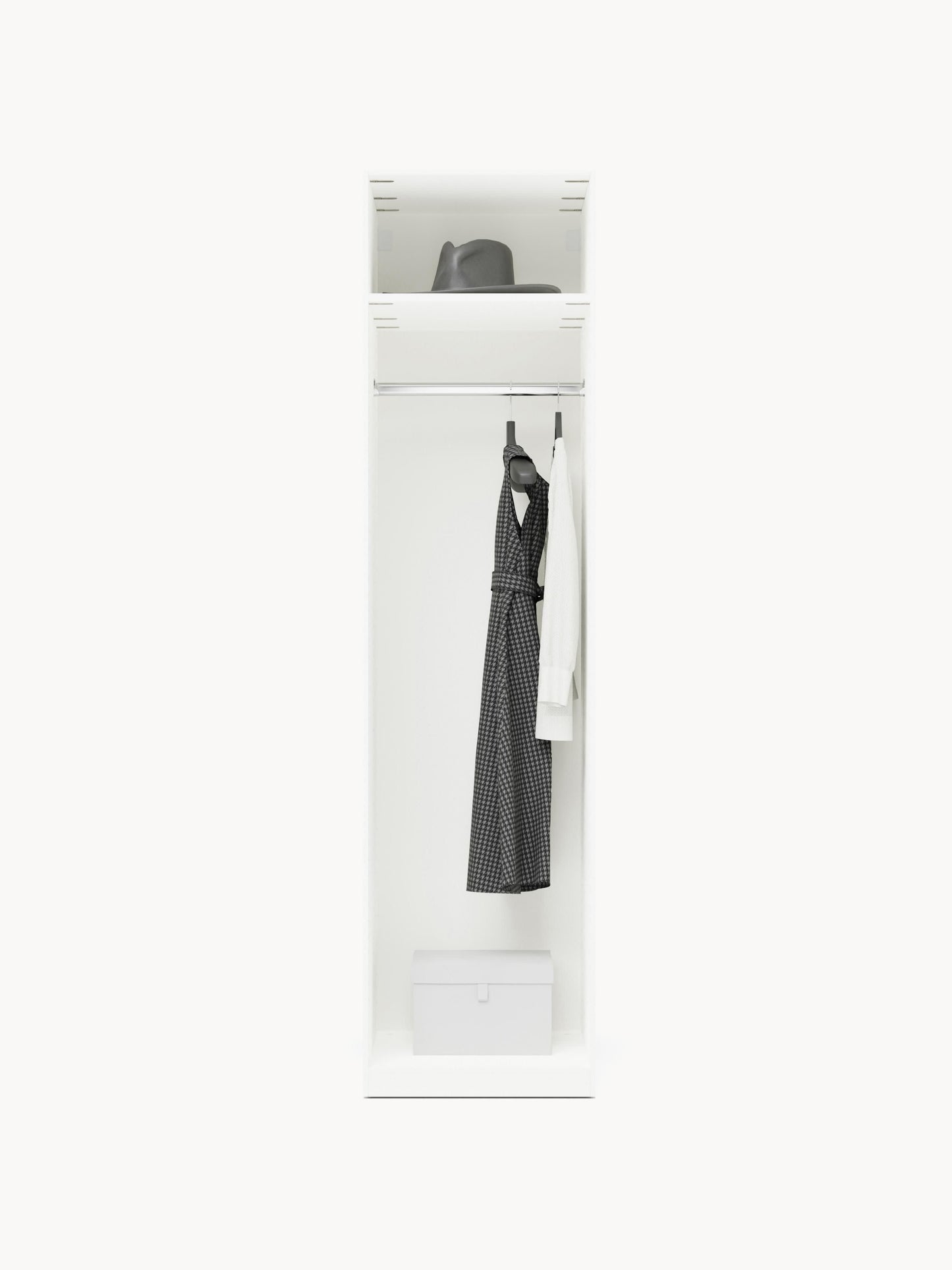 Simonetta Modular Hinged-Door Wardrobe, 50 cm Wide, in Various Sizes