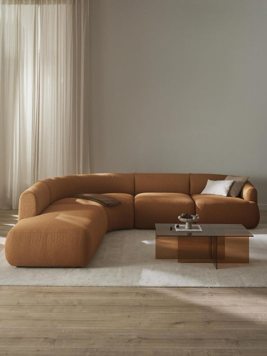 Sofinne Modular Bouclé Corner Sofa (4-Seater)