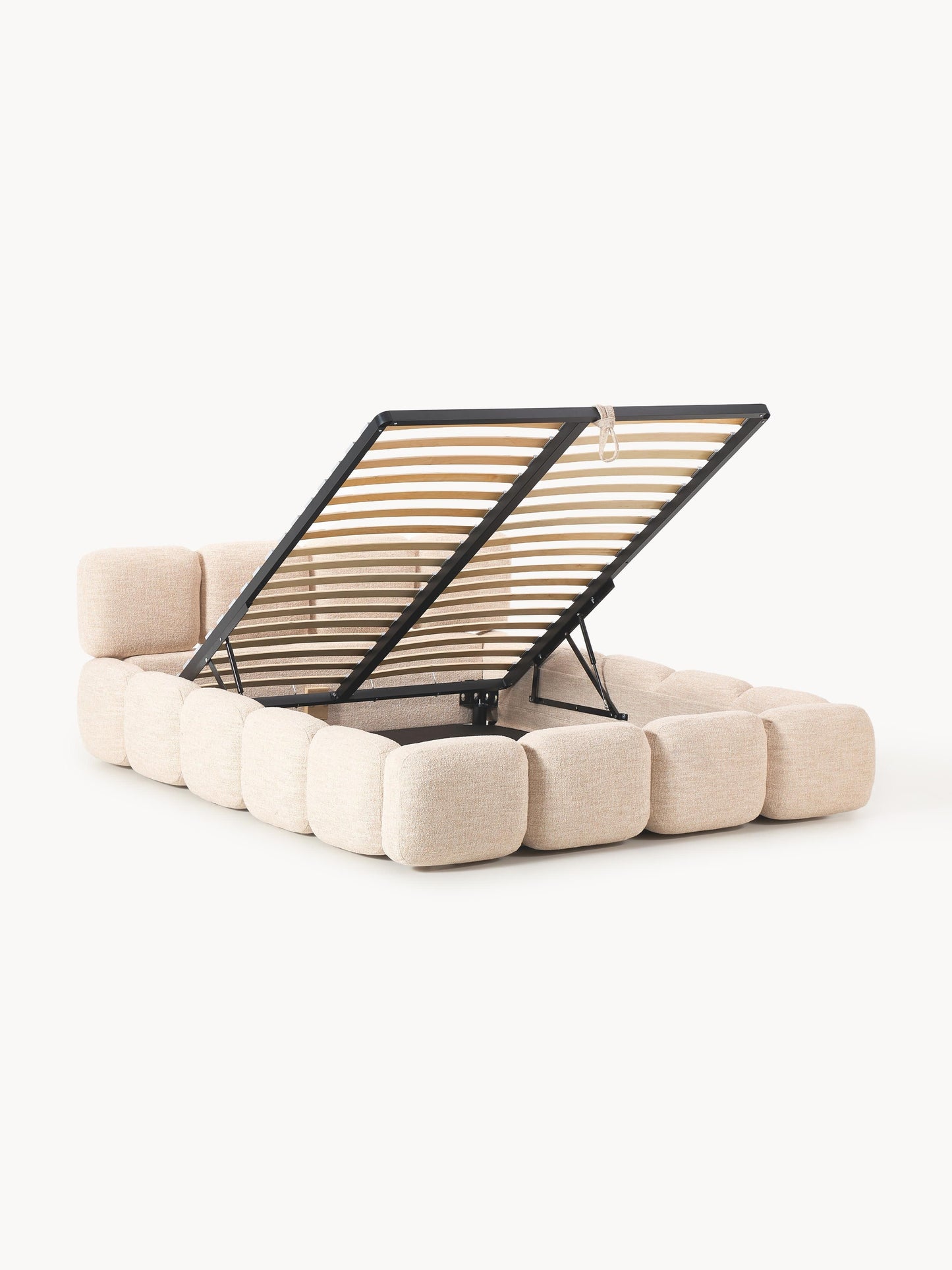 Taylira Upholstered Bouclé Bed with Storage