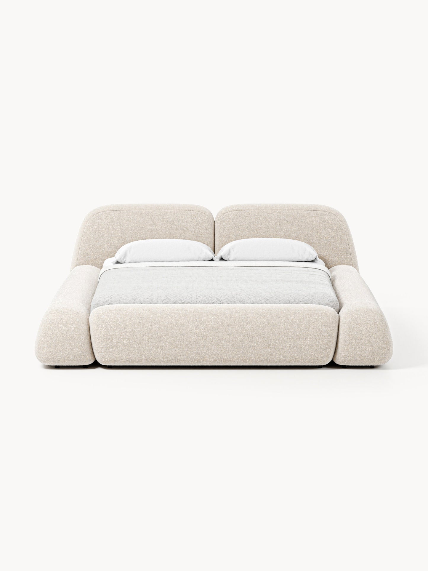 Wolena Bouclé Upholstered Bed