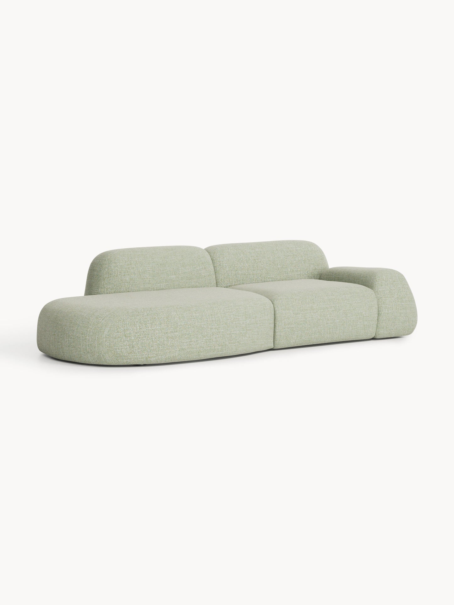 Wolena Modular Bouclé Chaise (3-Seater)