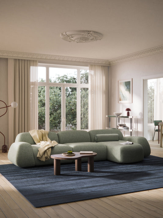 Wolena Modular Bouclé Corner Sofa (4-Seater)