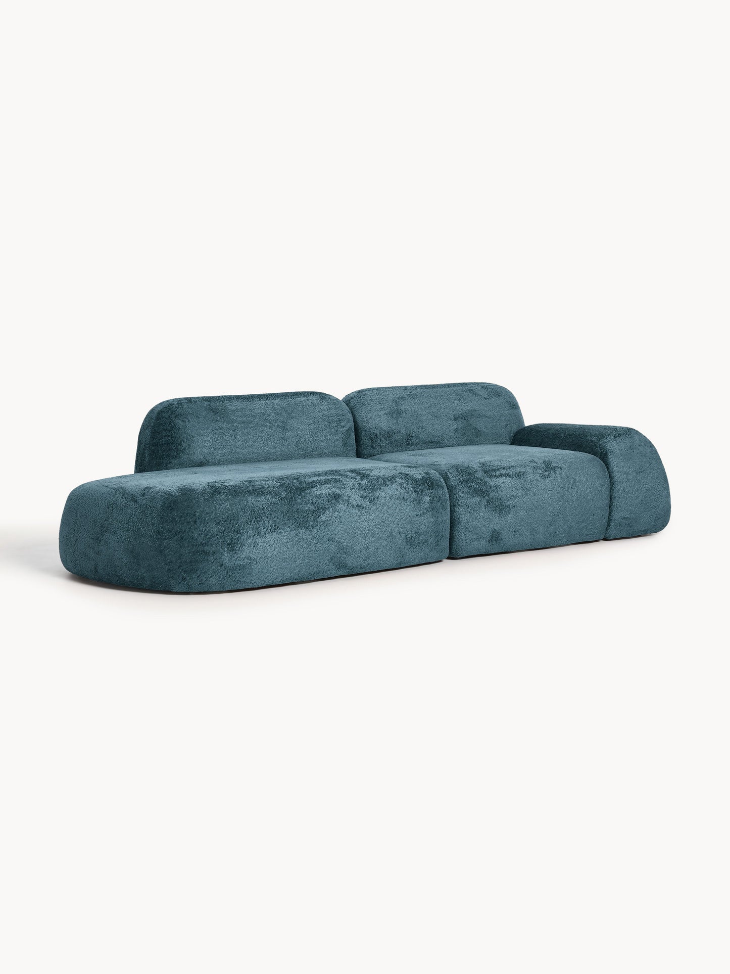 Wolena Modular Teddy Bouclé Chaise (3-Seater)