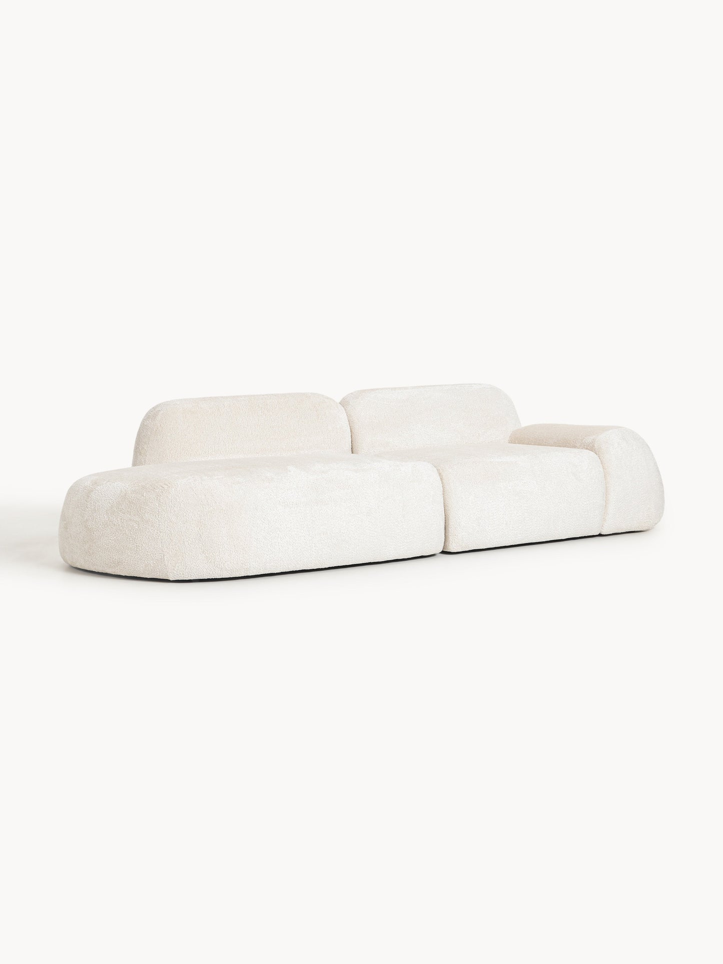Wolena Modular Teddy Bouclé Chaise (3-Seater)