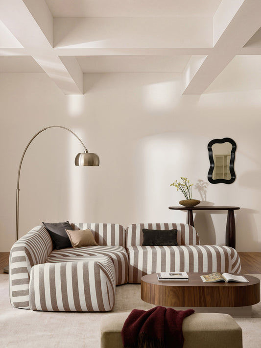 Wolena Striped Chaise Module