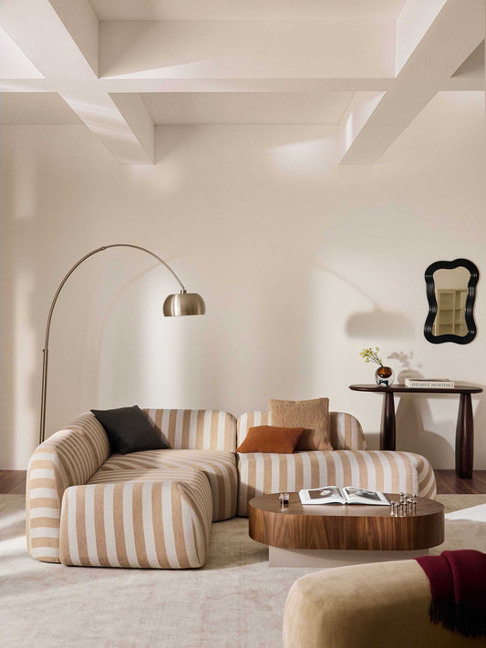 Wolena Striped Chaise Module
