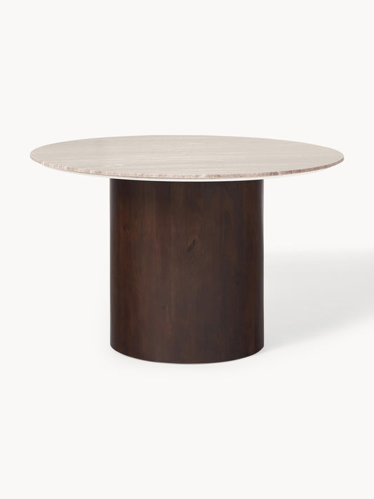 Abbara Round Marble Dining Table, Ø 120 cm