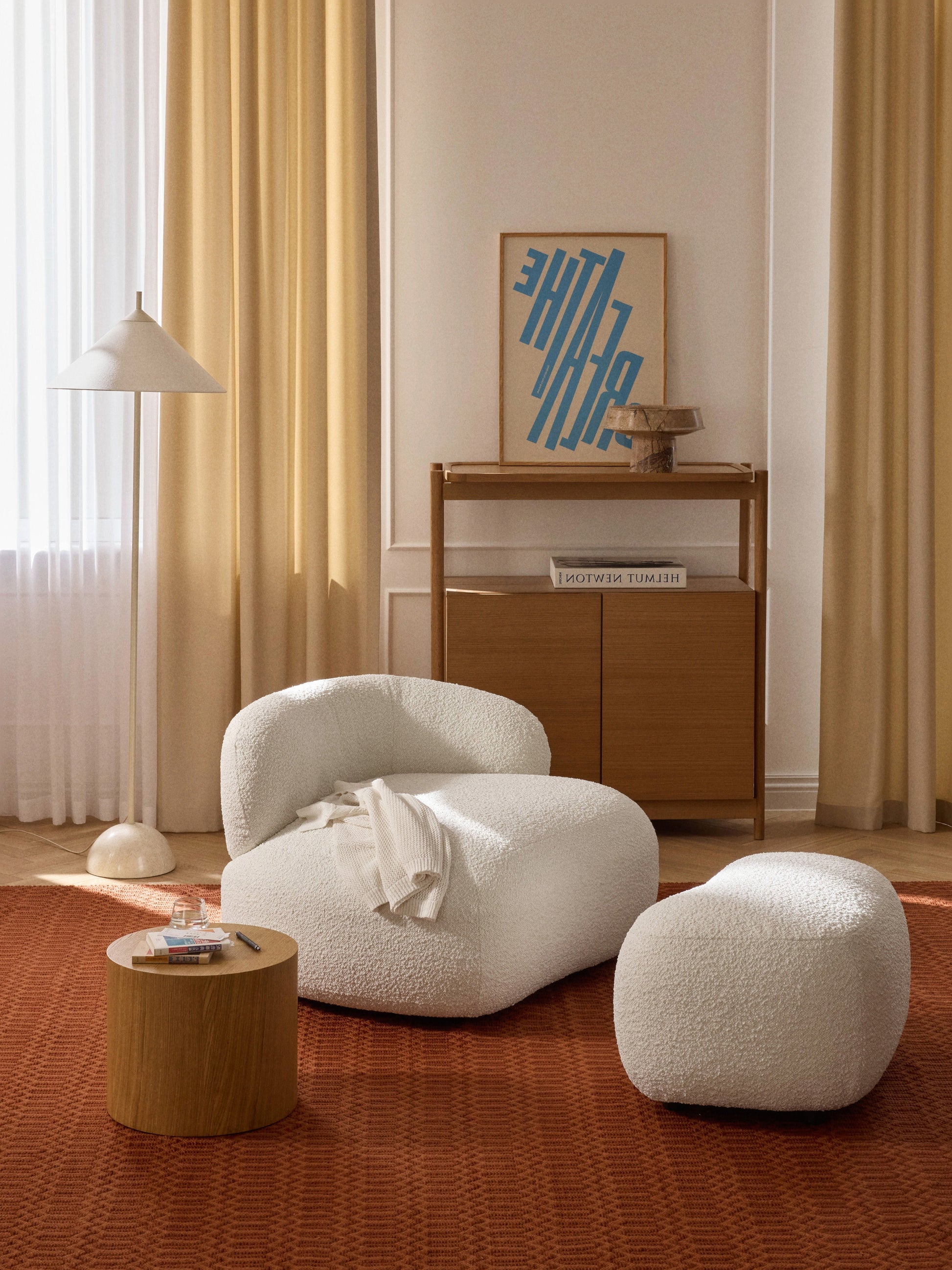 Albreda Bouclé Lounge Chair