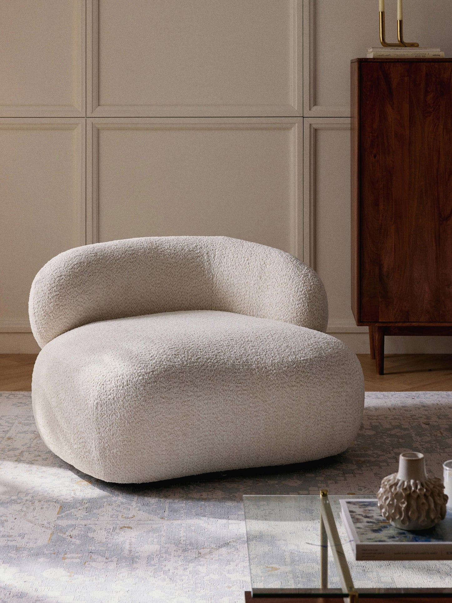 Albreda Teddy Bouclé Lounge Chair