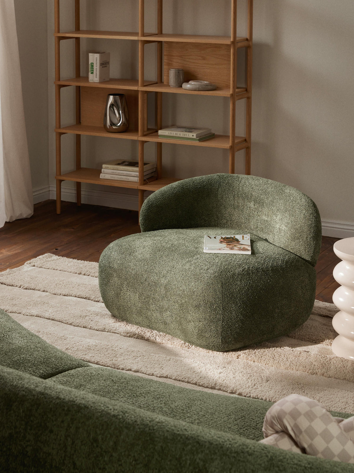 Albreda Teddy Bouclé Lounge Chair