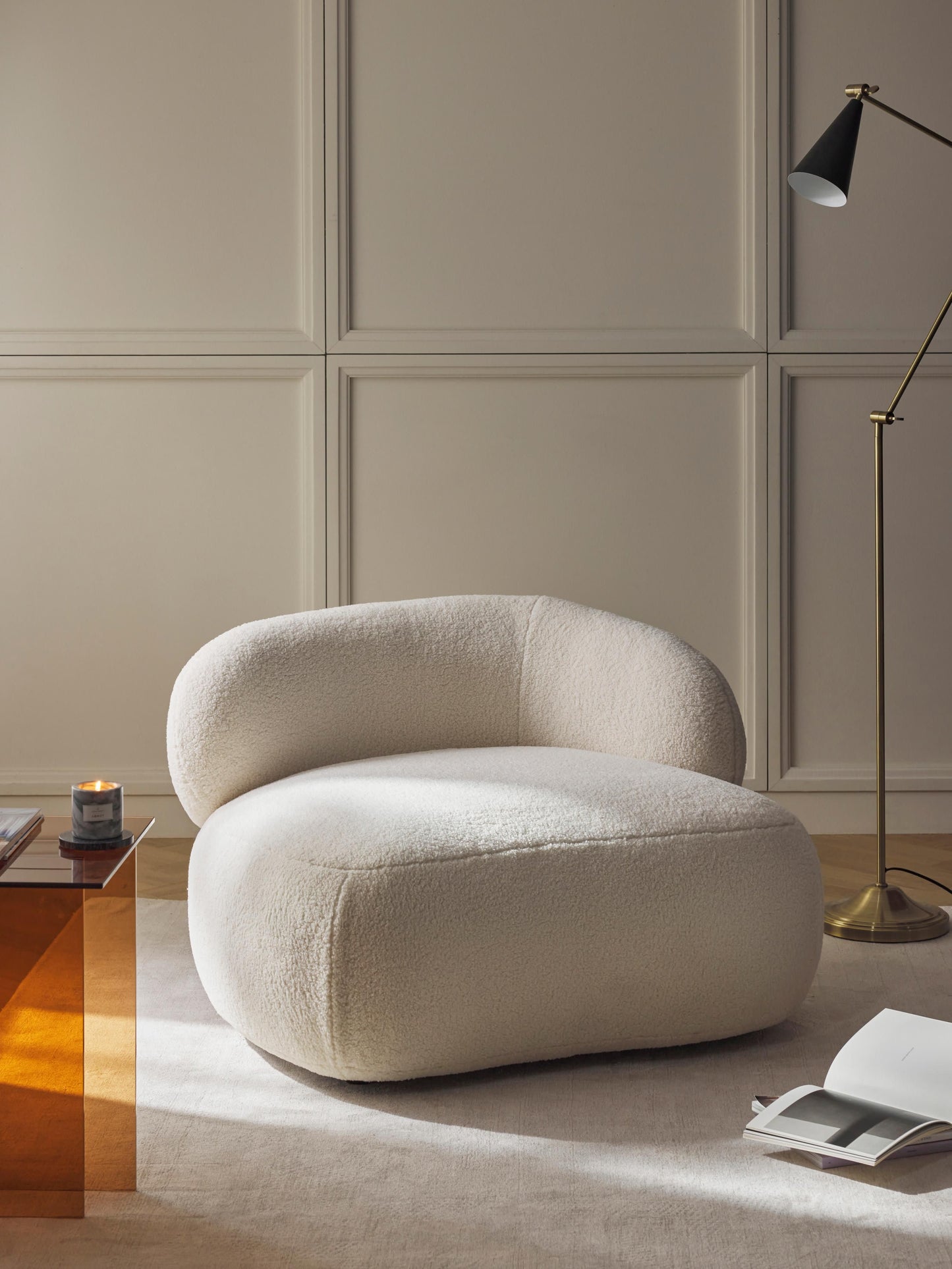 Albreda Teddy Fur Lounge Chair