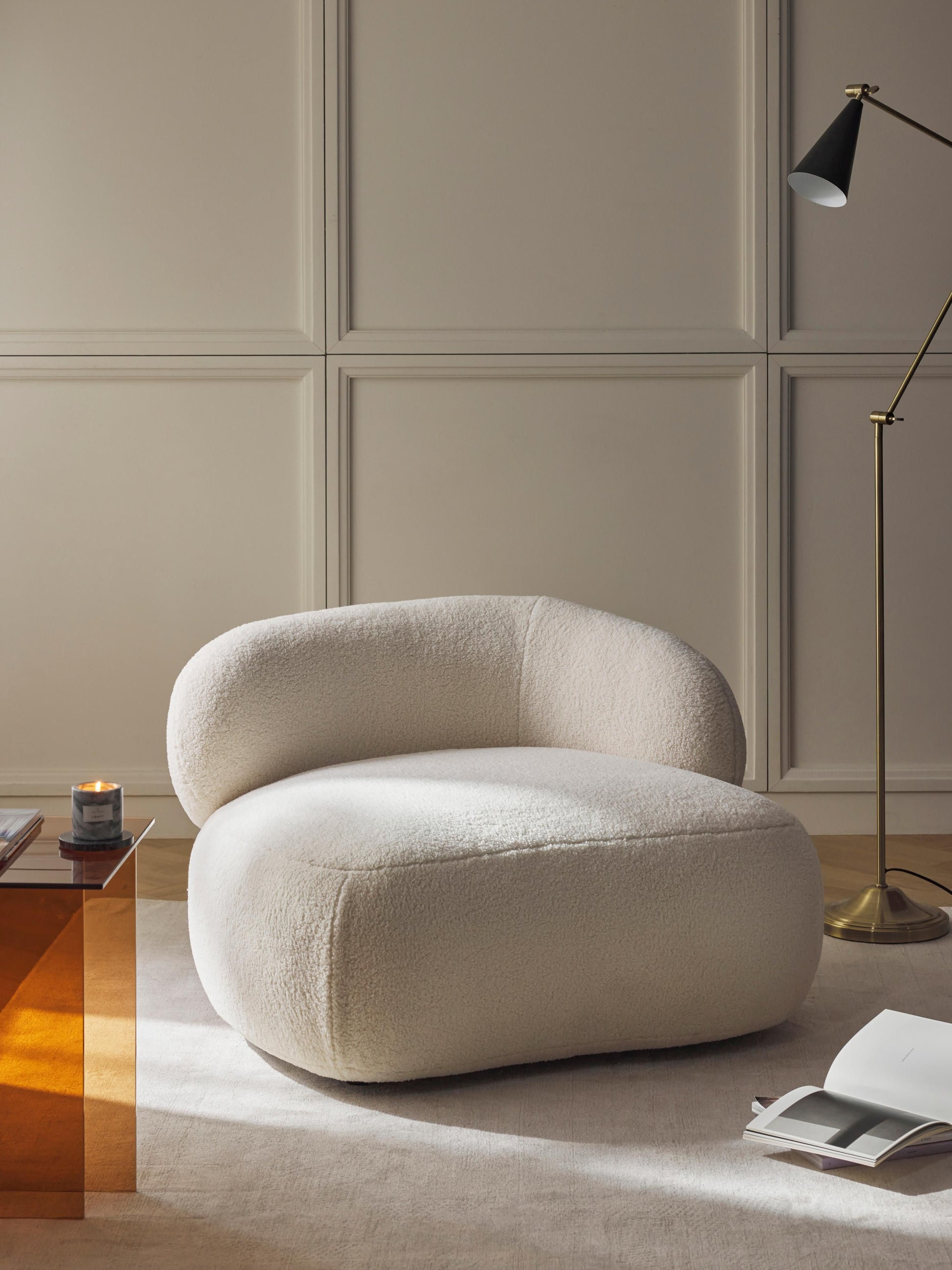 Albreda Teddy Fur Lounge Chair