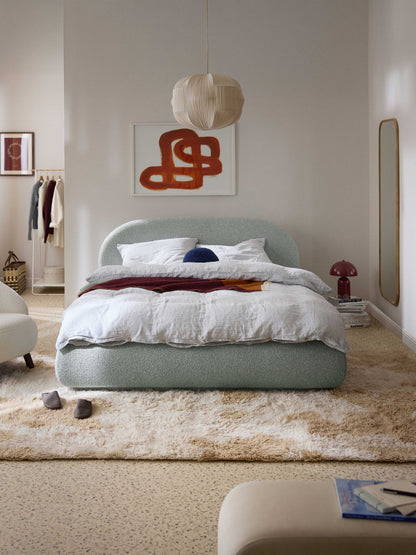 Albreda Upholstered Bouclé Bed