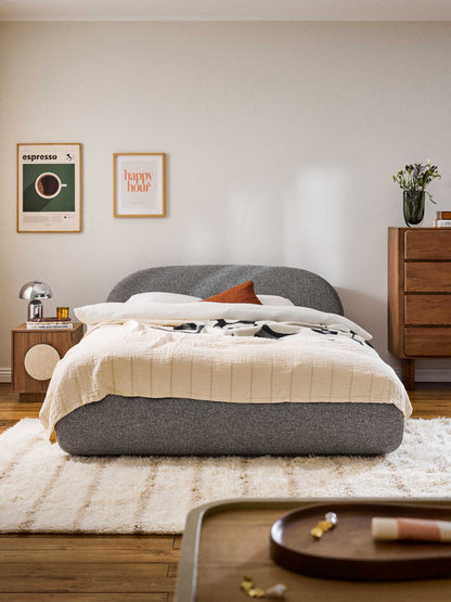 Albreda Upholstered Bouclé Bed