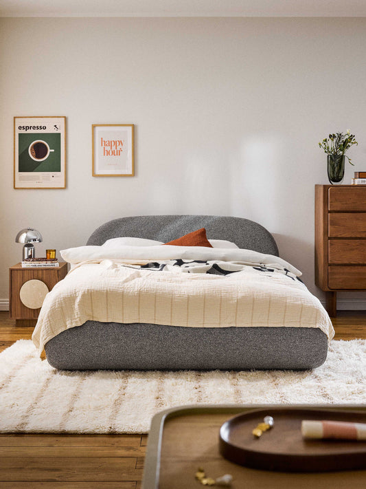 Albreda Upholstered Bouclé Bed