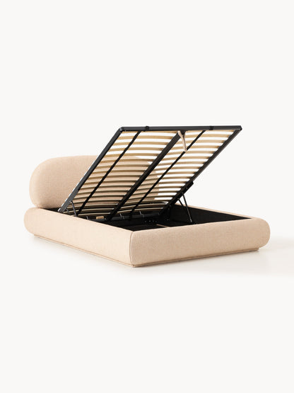 Albreda Upholstered Bouclé Bed with Storage