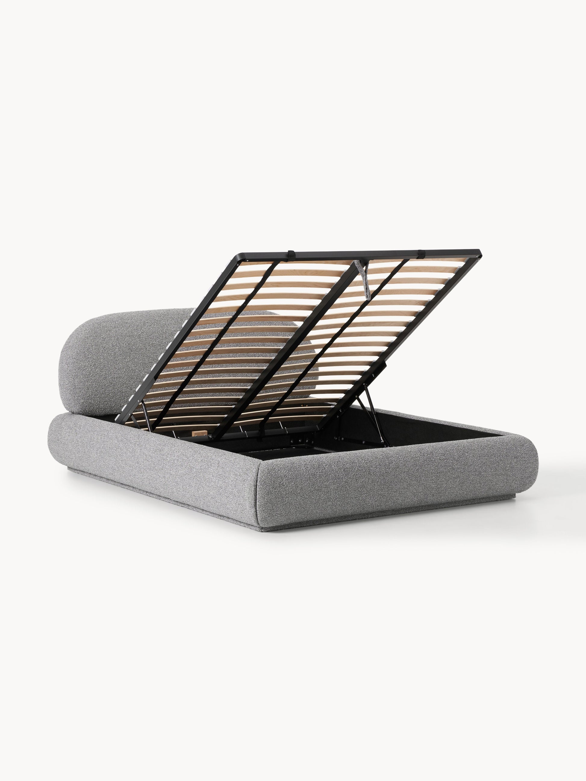 Albreda Upholstered Bouclé Bed with Storage