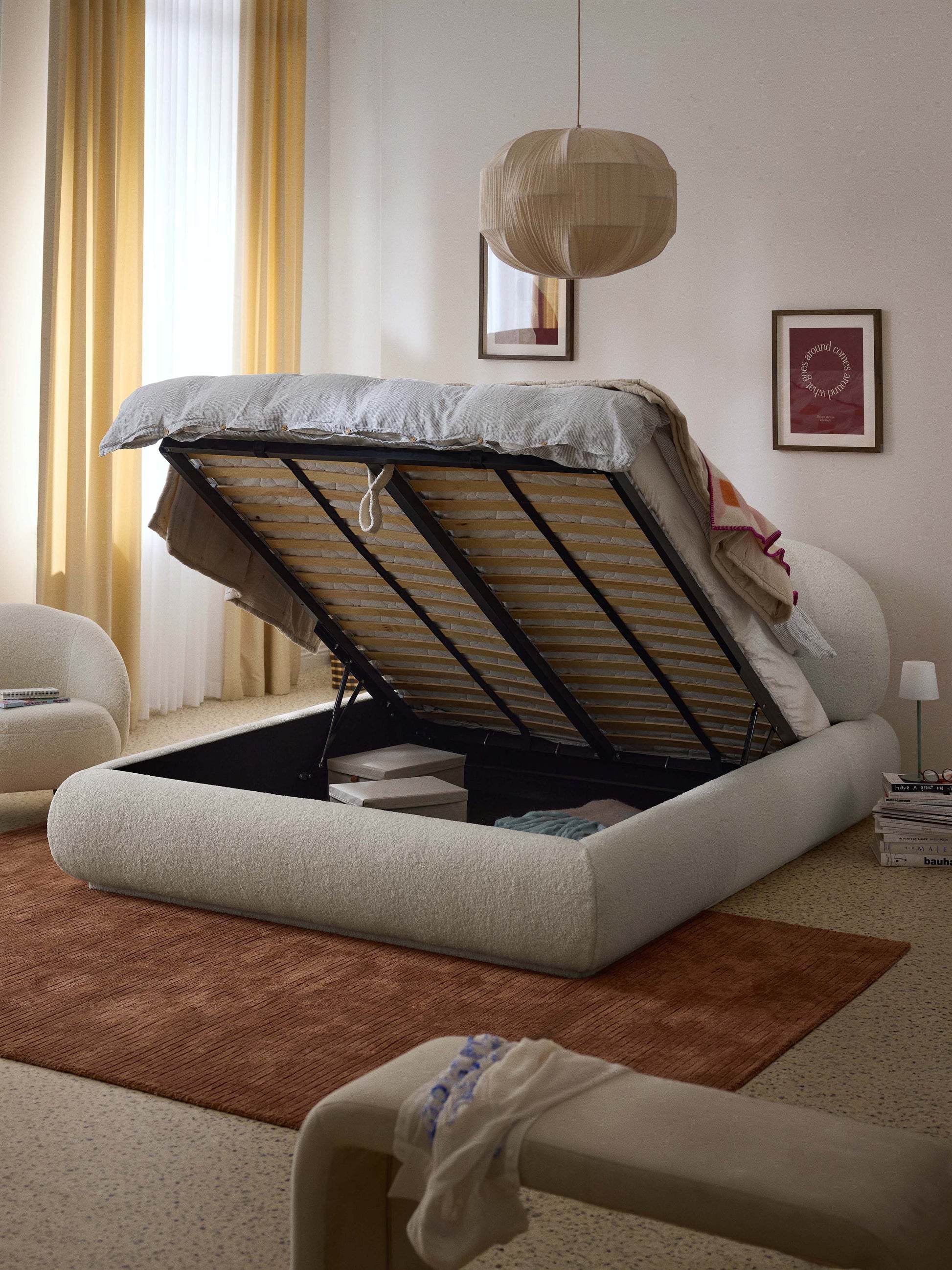 Albreda Upholstered Teddy Bed with Storage