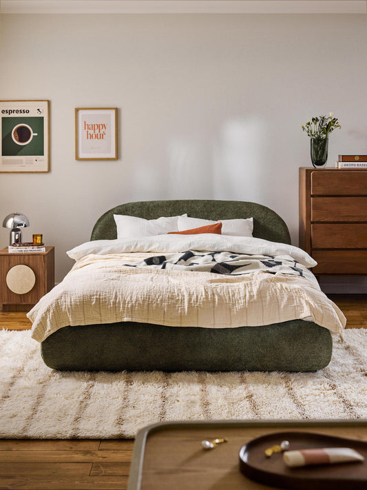 Albreda Upholstered Teddy Bouclé Bed