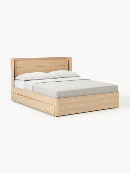 Allento Wooden Bed with Drawers