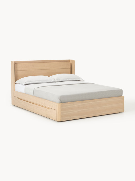 Allento Wooden Bed with Drawers