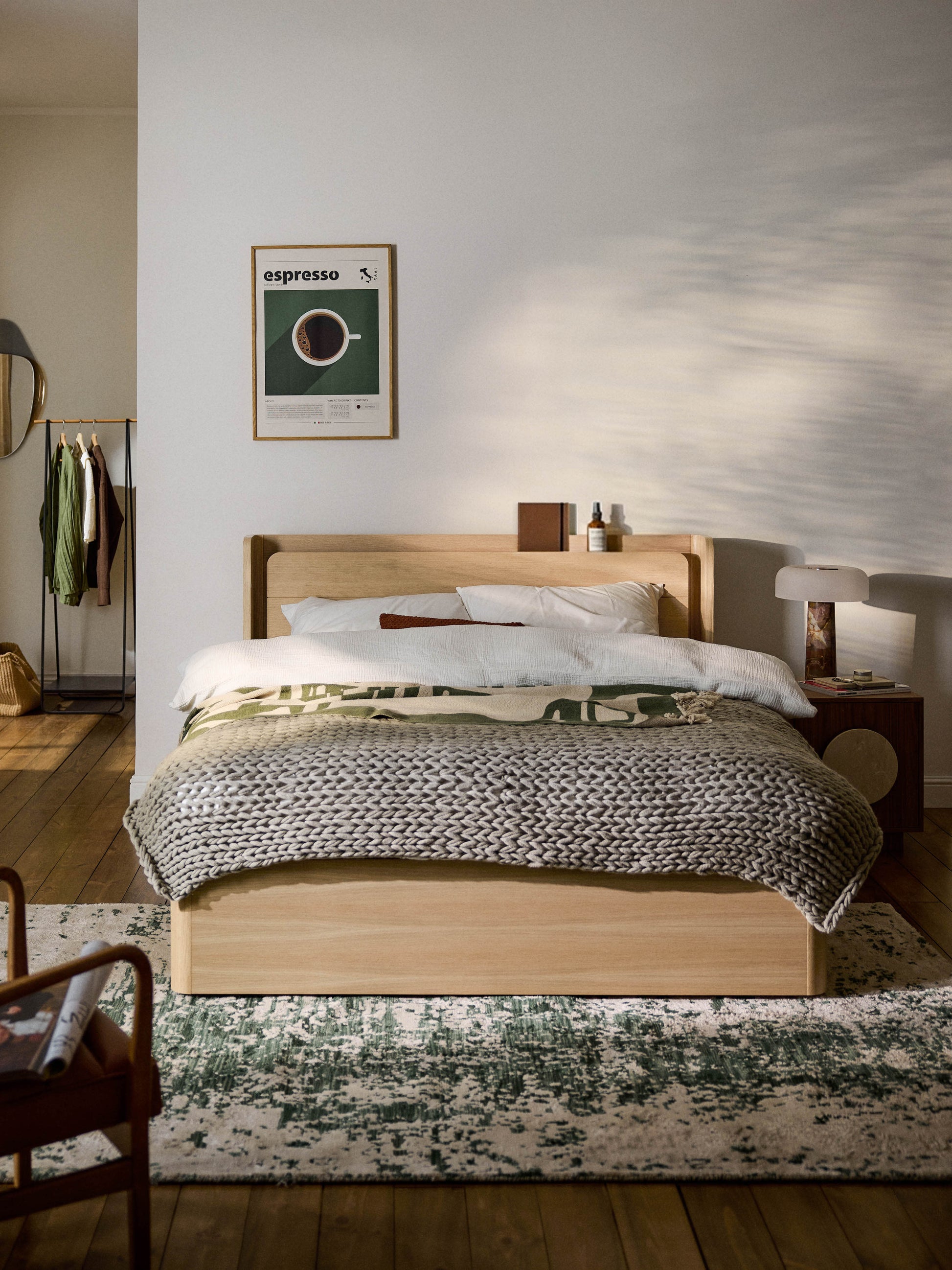 Allento Wooden Bed with Drawers