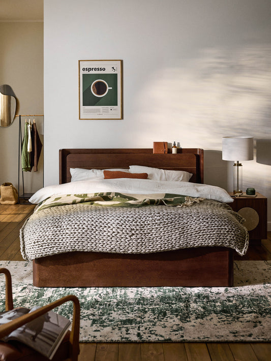 Allento Wooden Bed with Drawers