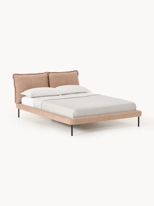 Amelita Upholstered Teddy Bouclé Bed