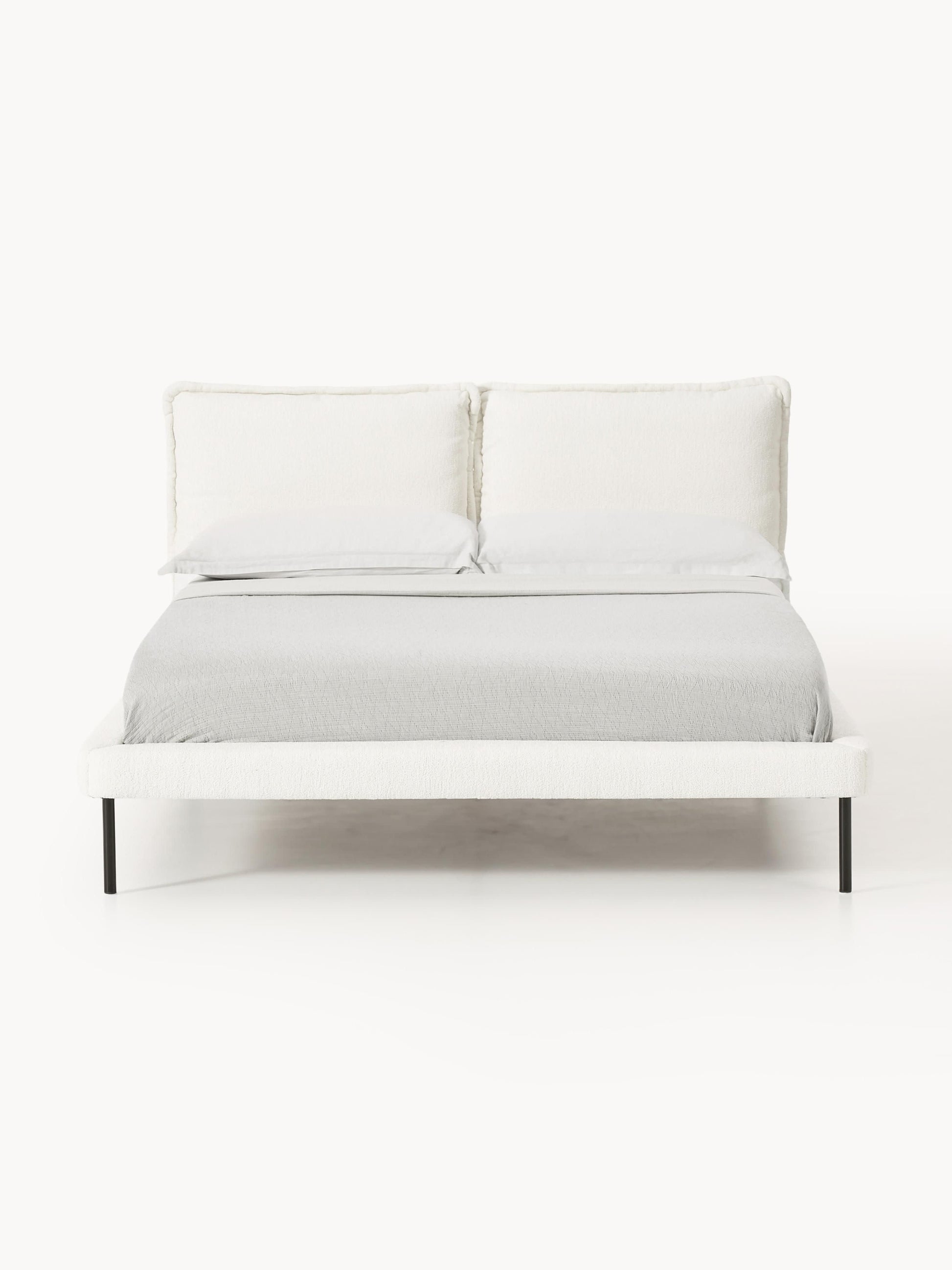 Amelita Upholstered Teddy Bouclé Bed