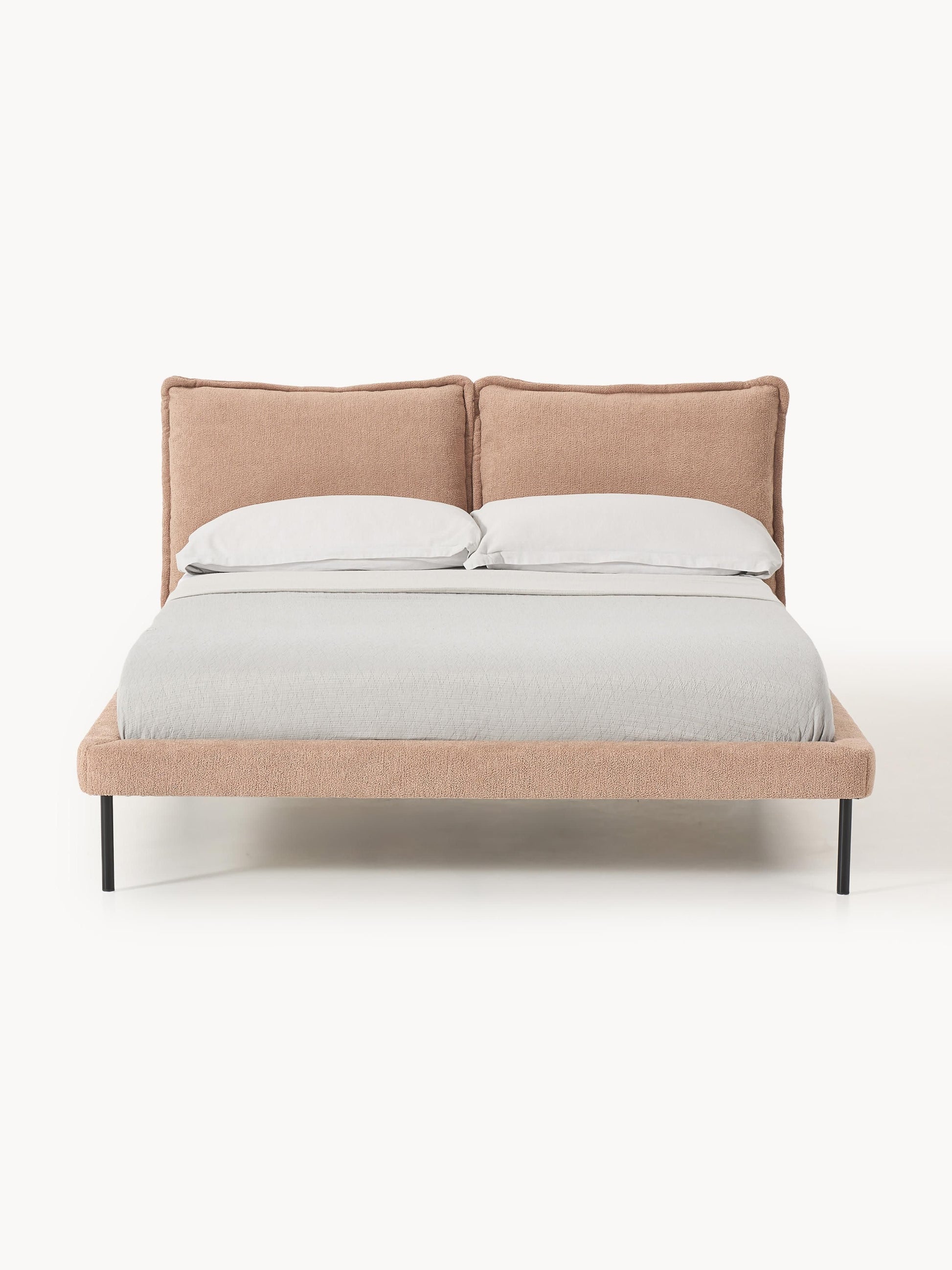 Amelita Upholstered Teddy Bouclé Bed