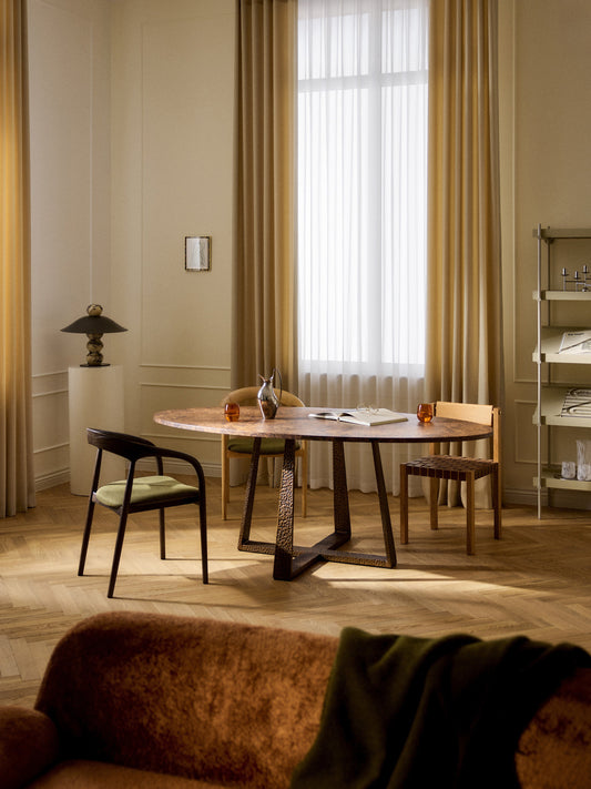 Amellette Oval Dining Table, in Various Sizes