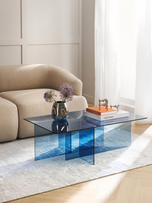 Anoutte Glass Coffee Table, W 102 cm