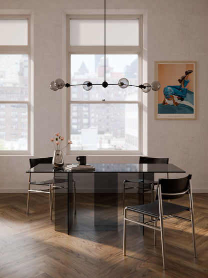 Anoutte Glass Dining Table, 180 x 90 cm